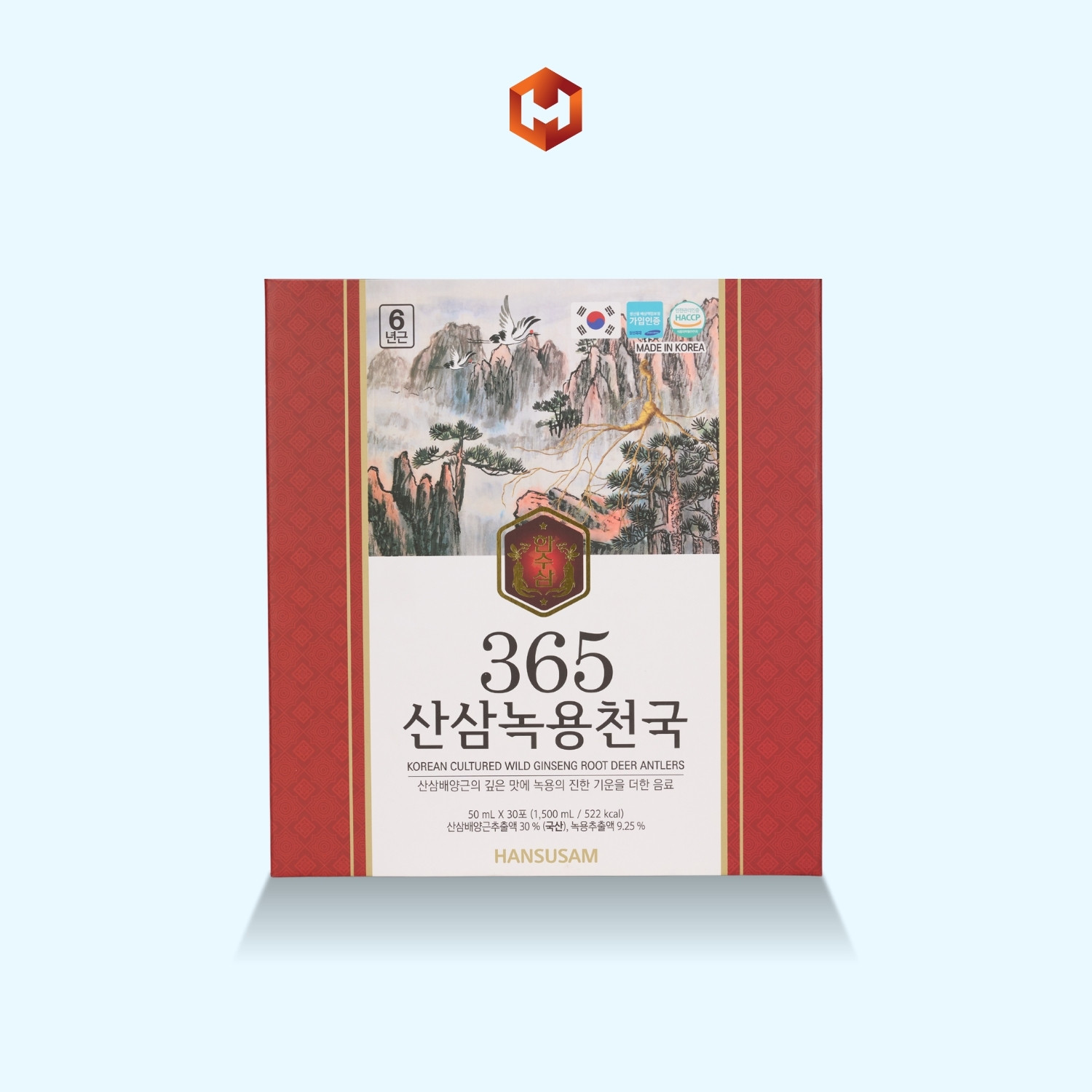 Nước Hồng Sâm Núi 365 50ml X 30 Gói