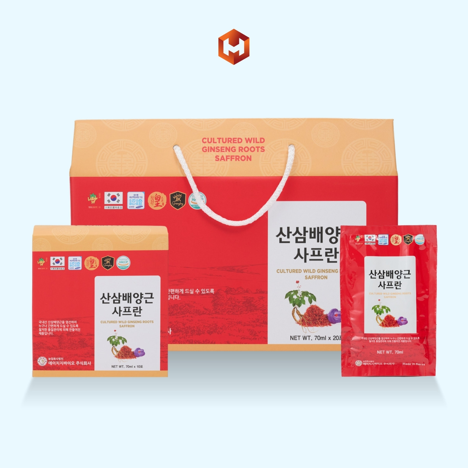 Nước Hồng Sâm Núi Saffron 20 Gói